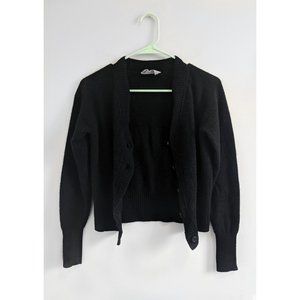 Everlane The ReCashmere Varsity Cardigan Black